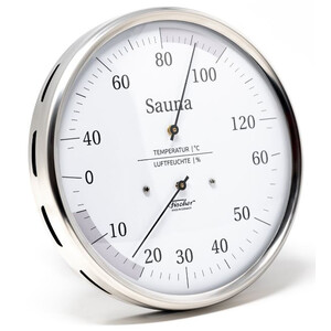 Fischer Weerstation Sauna-Thermohygrometer 160 mm