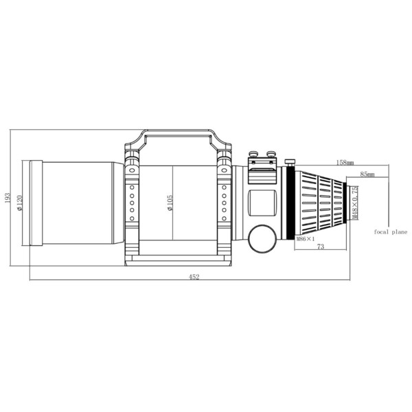 Askar Apochromatischer Refraktor Pro APO AP 90/500 Quintuplet OTA