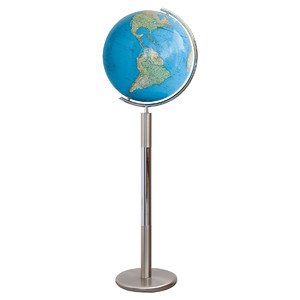 Columbus Staande globe Duo Stainless Steel 40cm (Englisch)